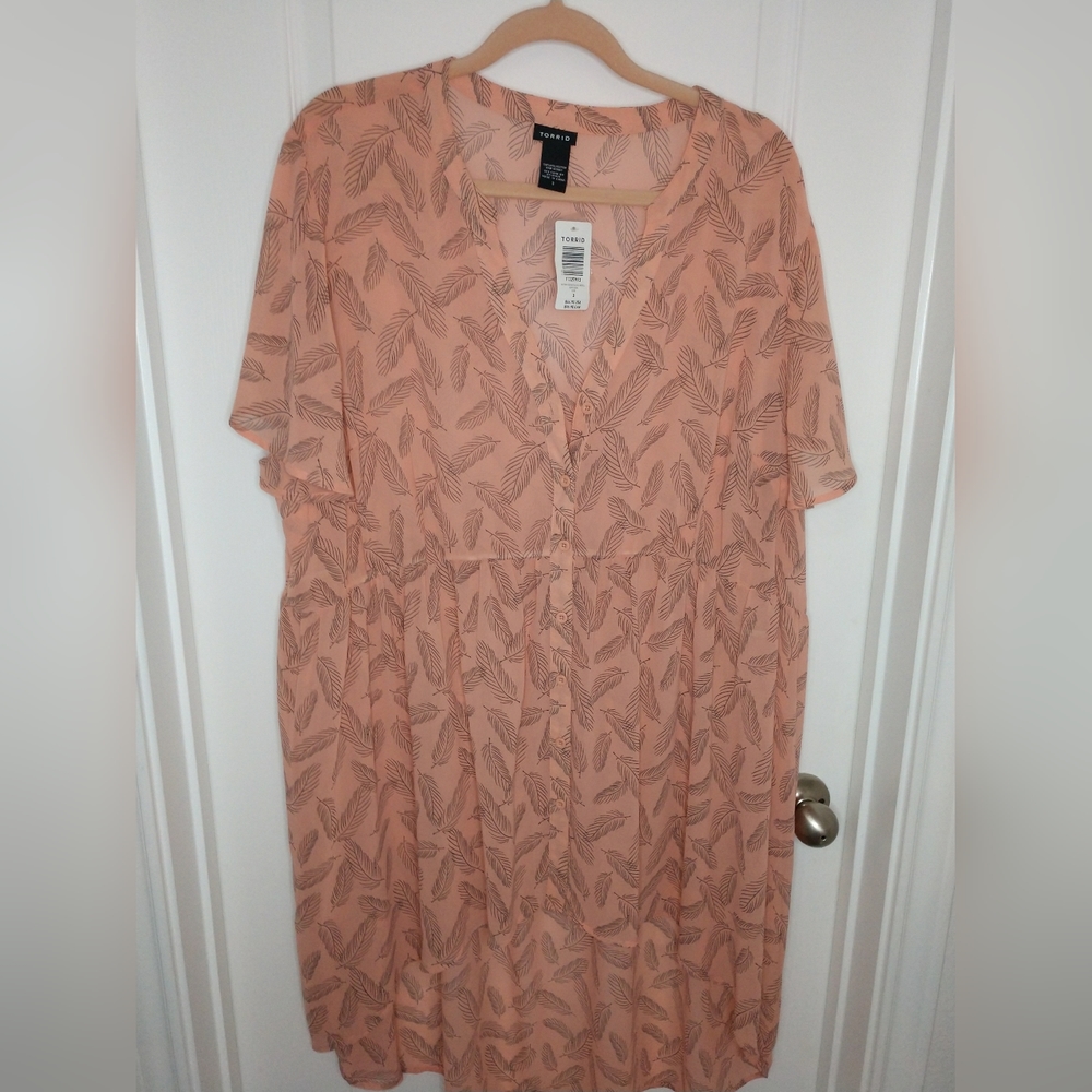 Torrid Pink Sheer Top